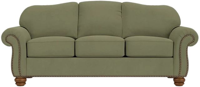 Flexsteel® Customizable Bexley Leather Sofa with Nailhead Trim-3