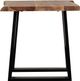Porter International Designs Manzanita Natural End Table with Black Trapezoid Base-3
