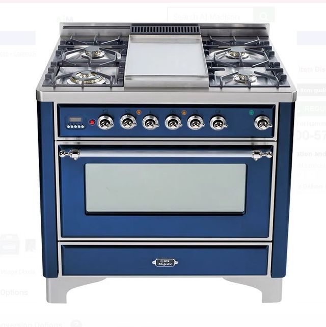 ILVE 36 Inch Freestanding Dual-Fuel Range with 4 Sealed Burners-0