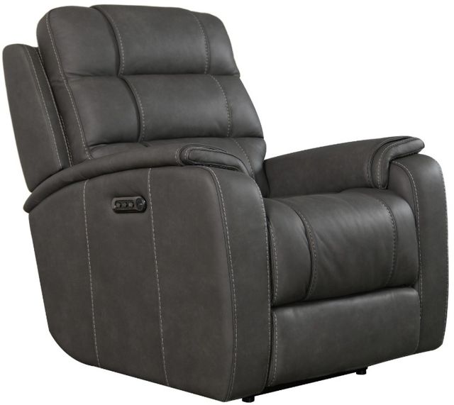 Bassett® Furniture Club Level Wendell Gunmetal Wallsaver Power Reclinier-0