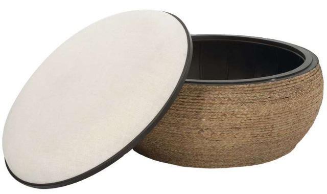 Uttermost® Island Brown/Light Gray Large Storage Ottoman-3