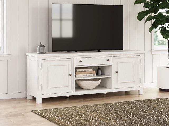 Signature Design by Ashley® Robbinsdale Antique White Extra Large TV Stand-1