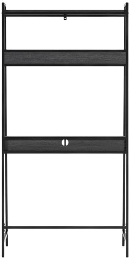 Signature Design by Ashley® Yarlow Black Office Desk and Shelf-3