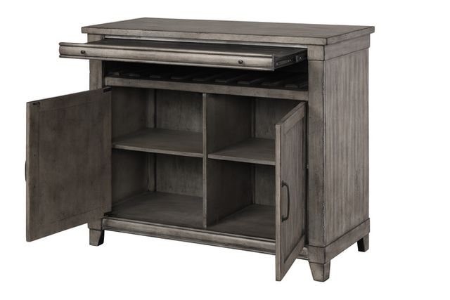 Bernards Hartford Gray Wine Storage Console-1