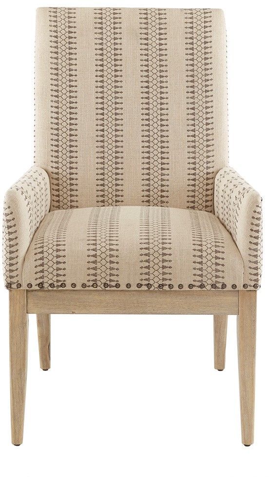 Olliix by Madison Park Natural Set of 2 Rika High Back Dining Arm Chairs-0