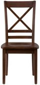 Jofran Inc. Simplicity Caramel X Back Dining Side Chair-2