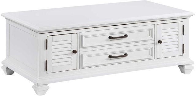 Steve Silver Co. Charlestown White Lift-Top Cocktail Table-0