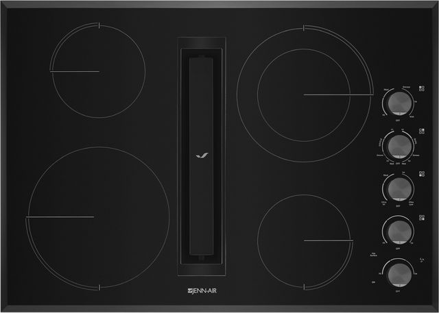 JennAir® 30" Black Electric Downdraft Cooktop-1