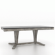 Canadel Customizable Gourmet 82" VR Base Dining Table with One Removable Leaf-1