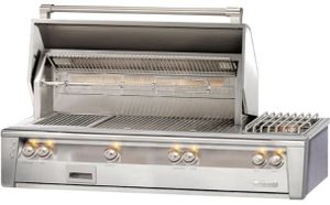 Front view of the Alfresco™ ALXE Series 3-Burner Stainless Steel Built In Natural Gas Grill