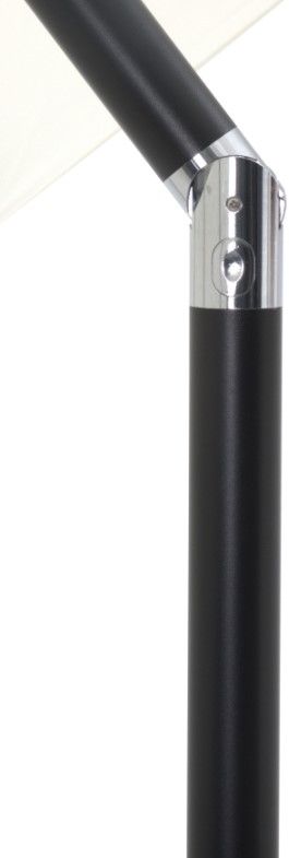 Meridian Furniture Fiji Matte Black/White Aluminum Outdoor Patio Umbrella and Base-4