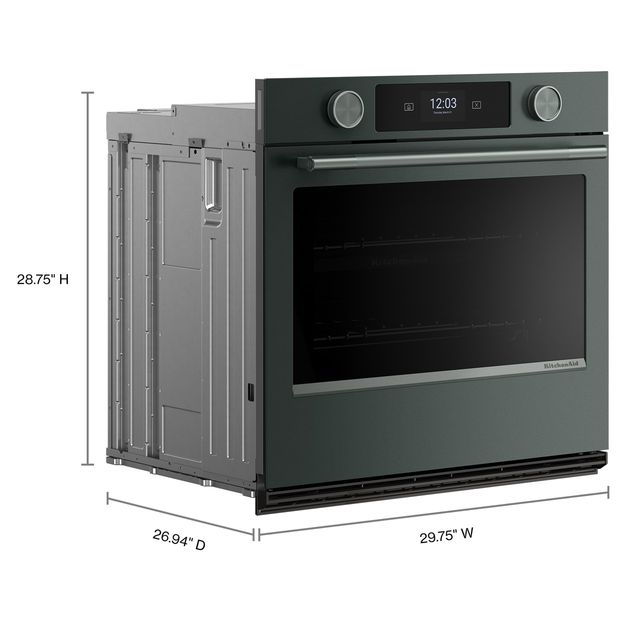 KitchenAid® 30" Juniper Smart Single Electric Wall Oven with Assisted Cook Cycles-2