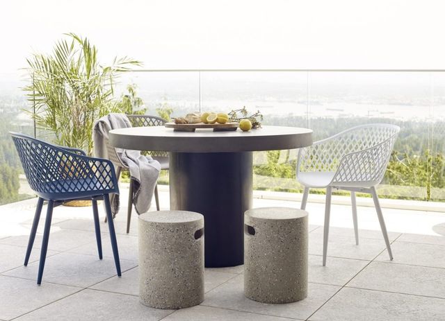 Moe's Home Collection Piazza White-M2 Outdoor Chair-2