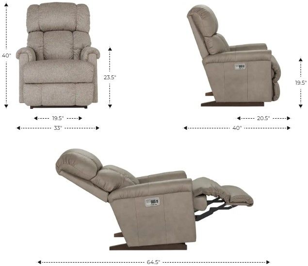La-Z-Boy® Pinnacle Antique Power Rocking Recliner with Headrest-2