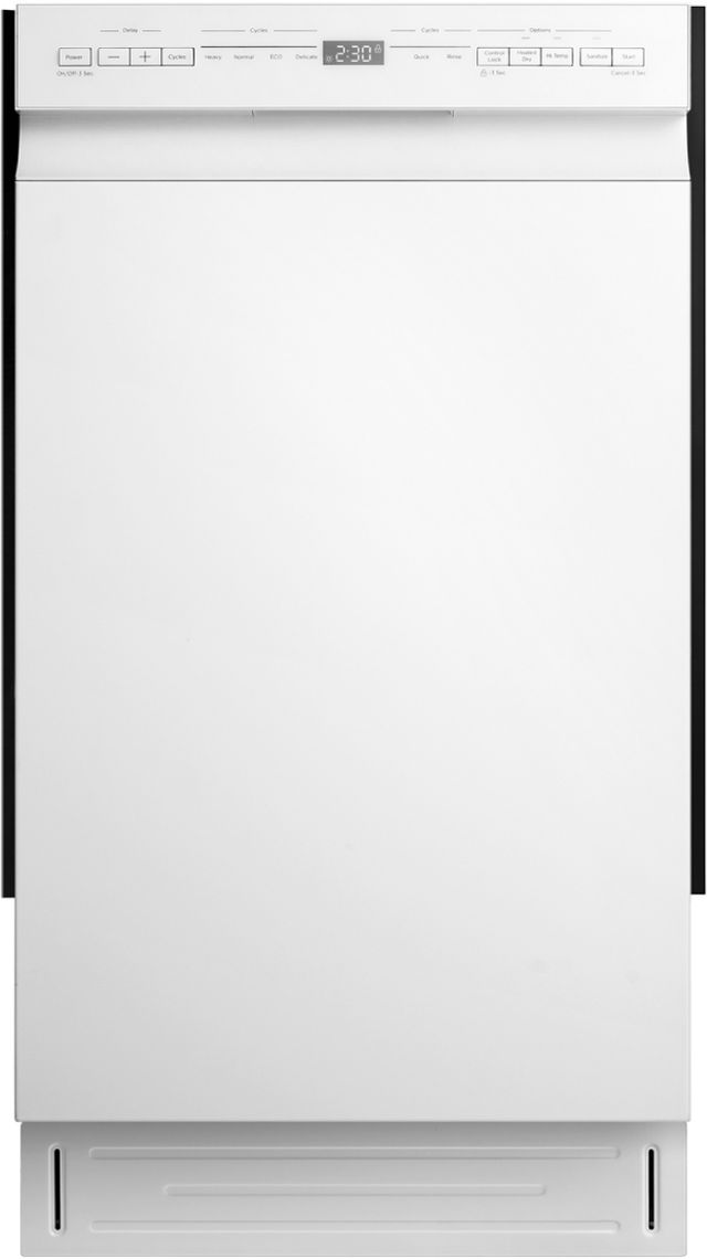 Midea® 18" White Front Control Built-In Dishwasher -0