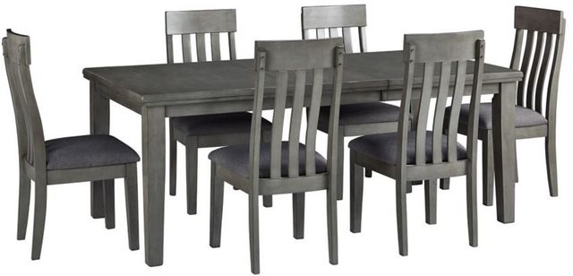 Signature Design by Ashley® Hallanden Gray 7-Piece Dining Table Set-0