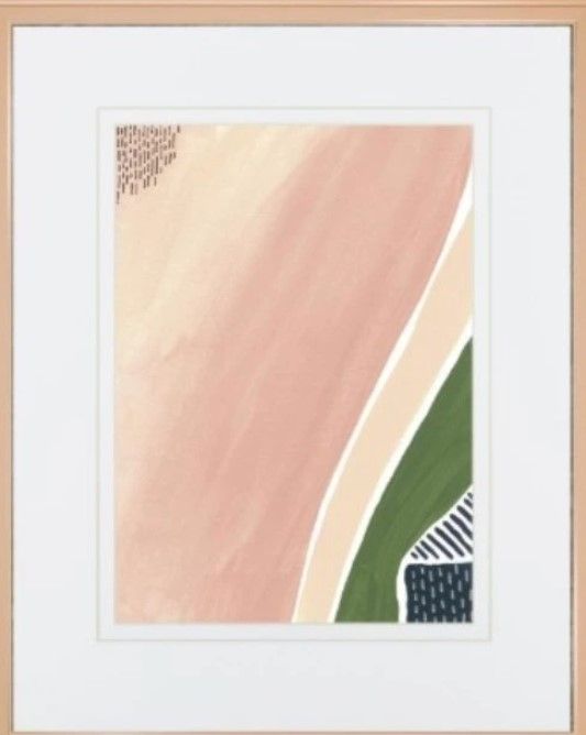 Classy Living Regina Moore Simple Marks II 34" Wall Art-2