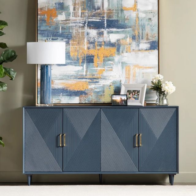 Crestview Collection Arvada Blue Sideboard-1