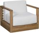 Vanguard® Furniture Customizable Horizon Fabric/Teak Outdoor Swivel Chair-0