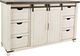 Jofran Inc. Madison County Brown/Vintage White 60'' Barn Door Server-0
