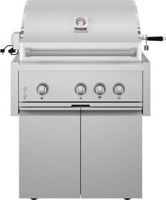 Thor Kitchen® Gordon Ramsay Series 32" 3-Burner Stainless Steel Freestanding Liquid Propane Grill