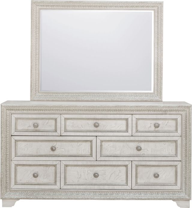 Pulaski™ Camila White Dresser Mirror-3