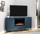 Legends Home Real Cozy Malibu Denim Blue 64'' Corner Fireplace Console-1