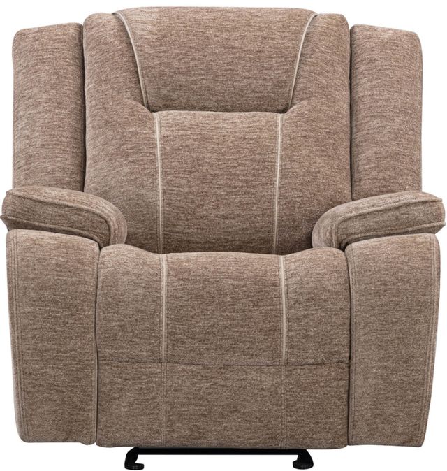 Parker House® Bruno Plush Tobacco Manual Glider Recliner-3