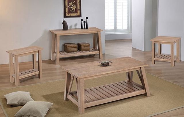 Winners Only® Riverside Burlap Coffee Table-1
