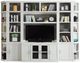 Parker House® Catalina 6-Piece Cottage White Small Entertainment Wall-0
