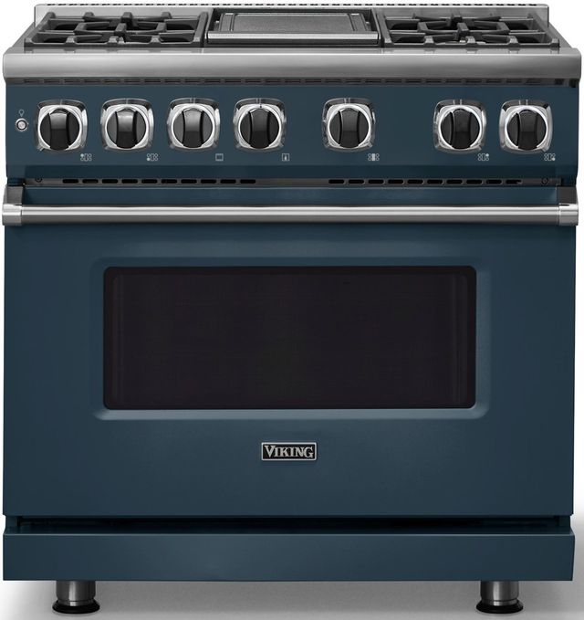 Viking® 7 Series 36" Squall Pro Style Dual Fuel Range with Griddle-2