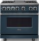 Viking® 7 Series 36" Squall Pro Style Dual Fuel Range with Griddle-2
