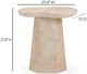 TOV Furniture Zaya Rose Indoor/Outdoor Side Table-2