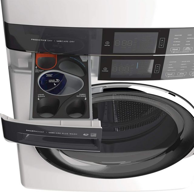 Electrolux 600 Series 4.5 Cu. Ft. Washer, 8.0 Cu. Ft. Gas Dryer White Stack Laundry-6