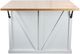 American Heartland Manufacturing Rustic Bright White Kitchen Island-4