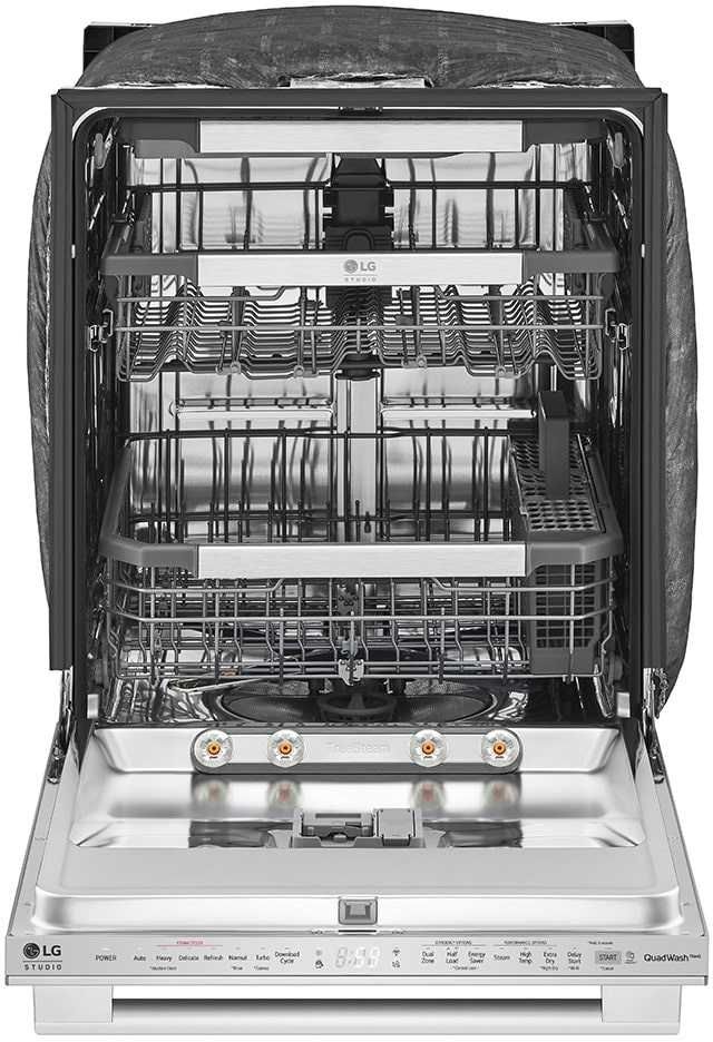 LG Studio 24" Smudge Resistant Stainless Steel Top Control Built In Dishwasher-1