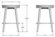 Amisco Customizable Zip Swivel Counter Stool-1