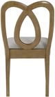 Bernards Calia Brown/Gray Carved Back Dining Side Chair-3