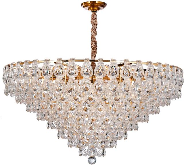Michael Amini® Gala Gold 28-Light Round LED Chandelier-0