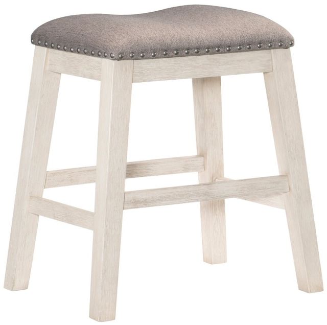 Homelegance® Timbre Antique White/Brown Counter Stool-0