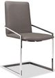 Mazin Furniture Jasmine Chrome/Gray Arm Dining Chair-0