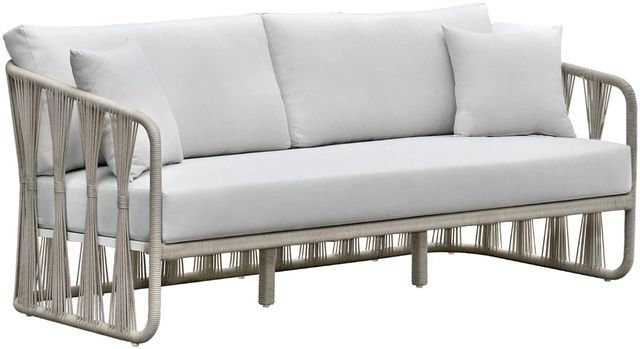 Intercon Alexa White Aluminum/Fabric Outdoor Sofa-0