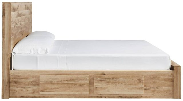 Signature Design by Ashley® Hyanna Tan Brown King 4-Drawer Storage Panel Bed-2