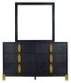 New Classic® Home Furnishings Empire Black Dresser and Mirror Set-2