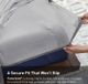 BEDGEAR® Hyper-Cotton™ 4-Piece Light Gray Split Head King Sheet Set-4