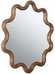 A & B Home Dark Brown Unique Wall Mirror-0