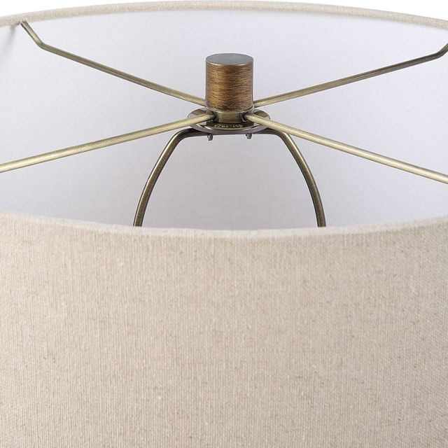Uttermost® Baltic Dark Amber Teardrop Glass Table Lamp-4