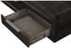 Modus Furniture Oxford Glass Top Coffee Table with Basalt Gray Base-3