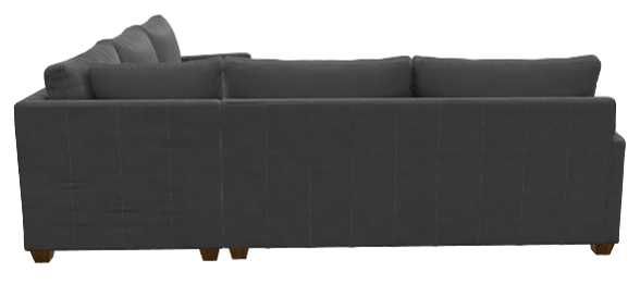 La-Z-Boy® Wilmette 2-Piece Navy Leather Sectional-2