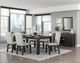 Homelegance® Orem Antique Black/Gray Upholstered Dining Side Chair-1